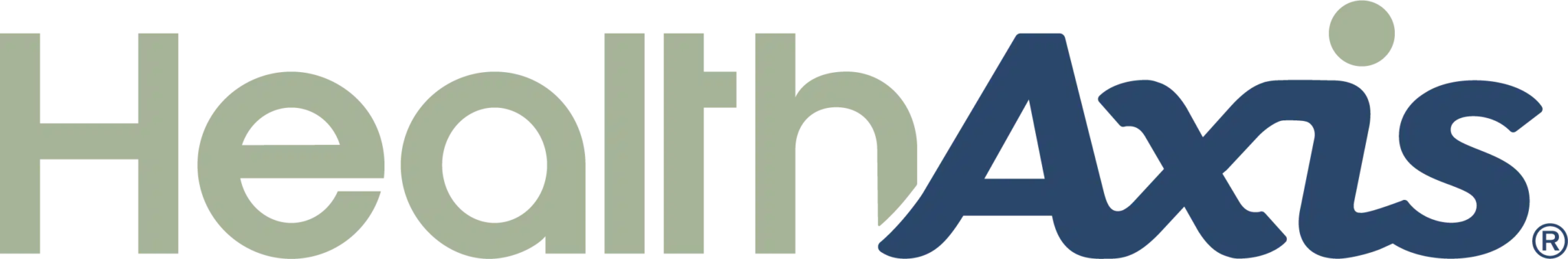HealthAxis logo with stylized text
