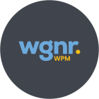 WGNR logo with blue and yellow text.